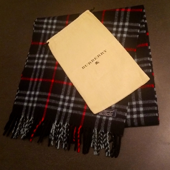 Unisex Burberry 100% Check Cashmere Scarf - Picture 12 of 12